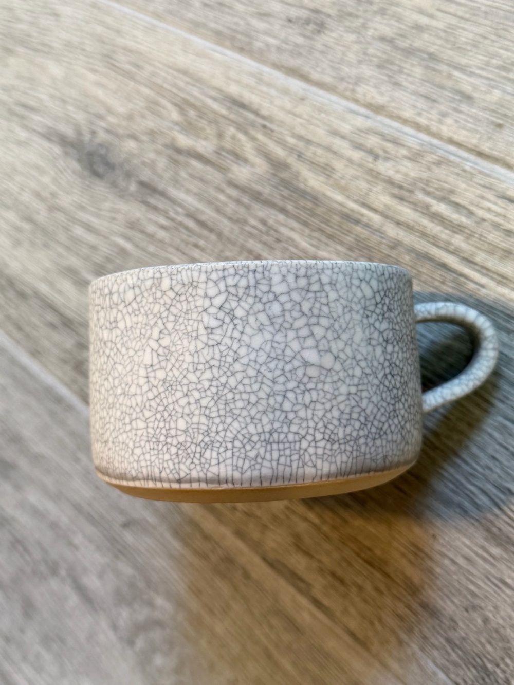 Hand Made Hakuraku Matcha Tea Cup Distinctive Crackle Glaze Finish Ga Guan Ware
